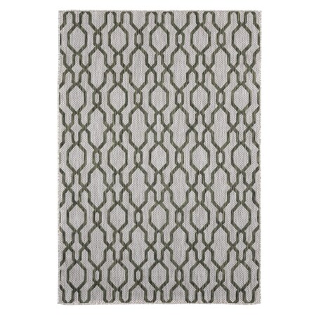 Manmade Augusta Belle Mare Green Rectangle Area Rug - Green - 5 ft. 3 in. x 7 ft. 6 in. MA3084299